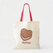 Hart Biscuit Tote Bag (Voorkant)