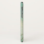  hart Blauwgroen met monogram Initiaal Case-Mate iPhone Case (Achterkant/links)