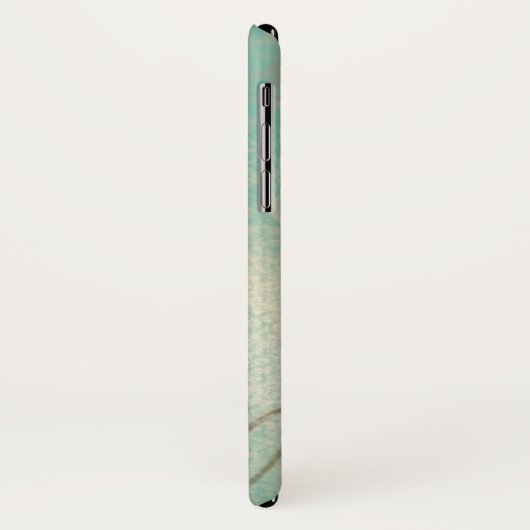 hart Blauwgroen met monogram Initiaal Case-Mate iPhone Case (Achterkant/links)