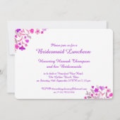 Hart bloem Boeket kunst bruids Brunch Kaart (Achterkant)