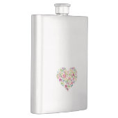 hart bloem liefde bruiloft vrijgezellenfeest flacon (Rechts)