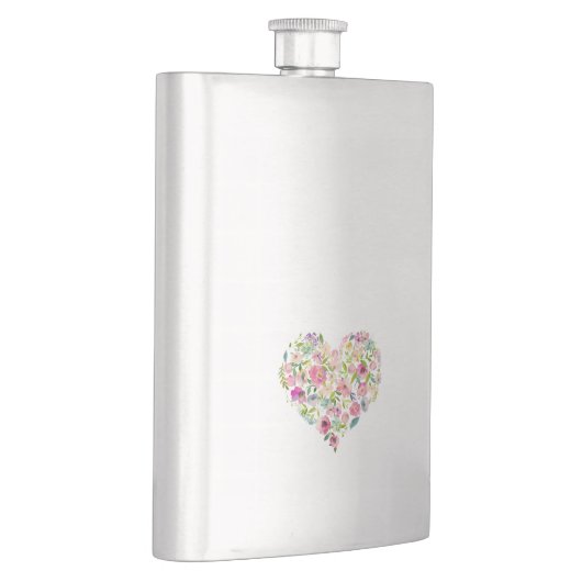 hart bloem liefde bruiloft vrijgezellenfeest flacon (Rechts)