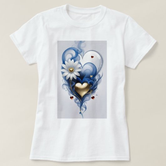 Hart & Bloem Print Vrouwen T-shirt – Stijlvol & C (Design voorkant)
