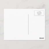 Hart Bloemen LOVE Grunge Briefkaart (Achterkant)