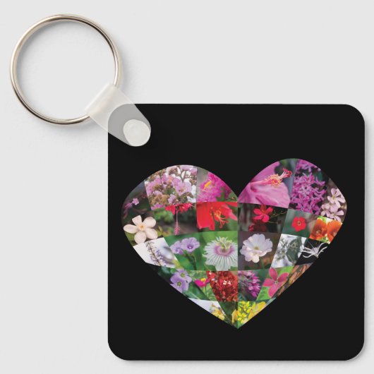 Hart_Bloemen Sleutelhanger (Voorkant)