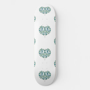 Hart Bloemmotief Persoonlijk Skateboard
