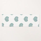 Hart Bloemmotief Yogamat (Voorkant (horizontaal))