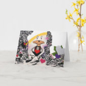 Hart Boerderij Wenskaart Kaart (Gele Bloem)