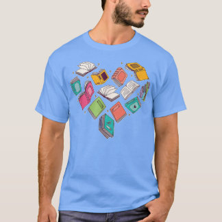 Hart Book voor boekenoverzichten T-shirt