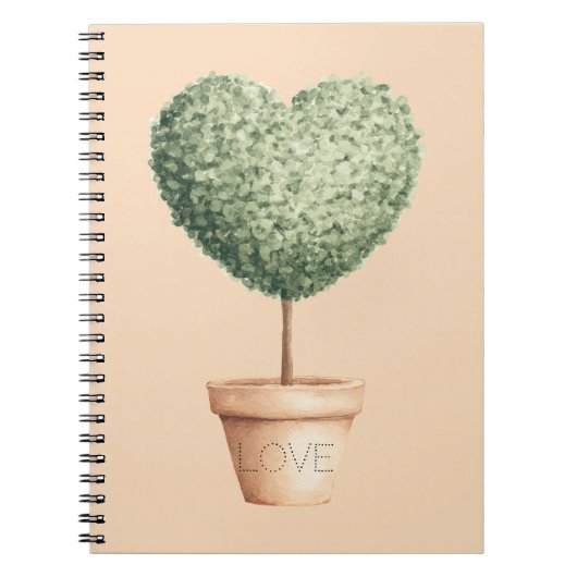 Hart Boom Liefde Notitieboek (Voorkant)