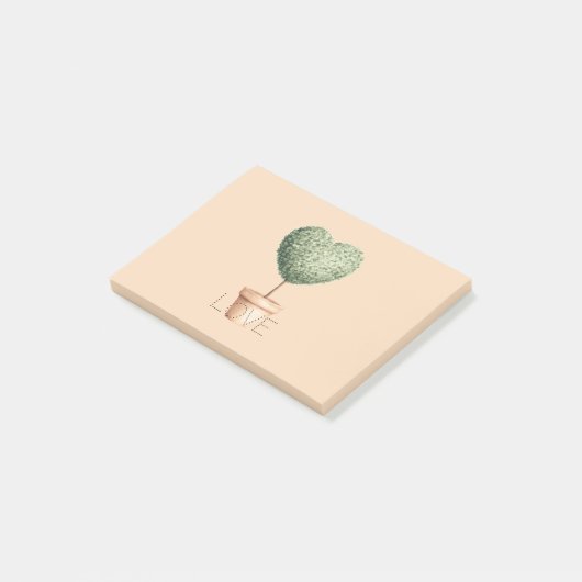 Hart Boom Liefde Post-it® Notes (Schuin)
