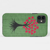 Hart Boom op Groene iPhone 5 Hoes (Achterkant (horizontaal))