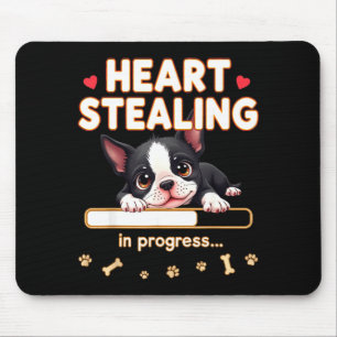 Hart Boston Terrier Hond Grappig Cadeau Bostie Pup Muismat