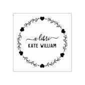 Hart Botanische Krans ex libris stempel (Afrduk)