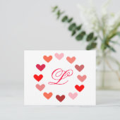 hart briefkaart (Staand voorkant)