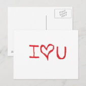 hart briefkaart (Voorkant / Achterkant)