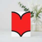 Hart - Briefkaart (Staand voorkant)