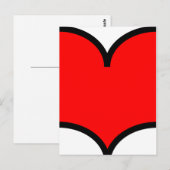 Hart - Briefkaart (Voorkant / Achterkant)
