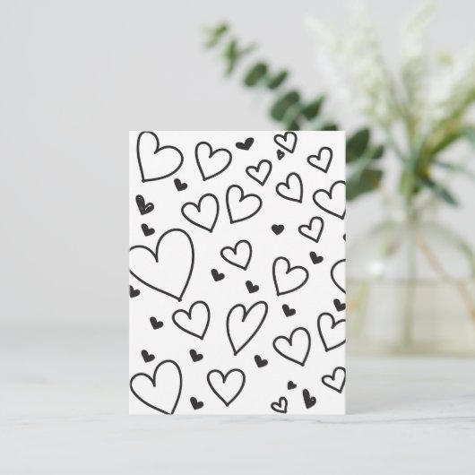 hart briefkaart (Staand voorkant)