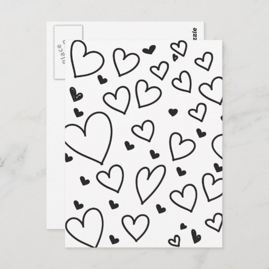 hart briefkaart (Voorkant / Achterkant)