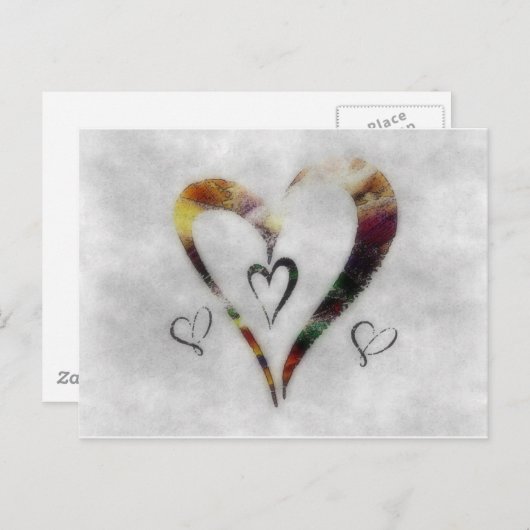 hart briefkaart (Voorkant / Achterkant)