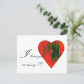 hart briefkaart (Staand voorkant)