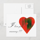 hart briefkaart (Voorkant / Achterkant)