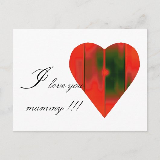 hart briefkaart (Voorkant)