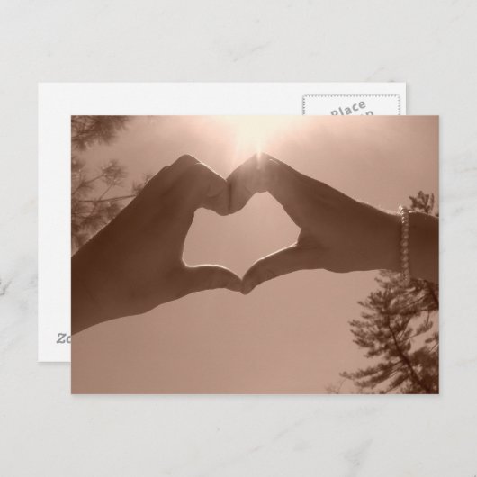 hart briefkaart (Voorkant / Achterkant)