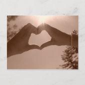 hart briefkaart (Voorkant)