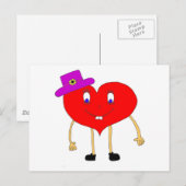 hart briefkaart (Voorkant / Achterkant)