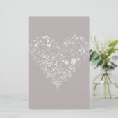 Hart Briefpapier (Staand voorkant)