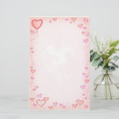 hart briefpapier (Staand voorkant)