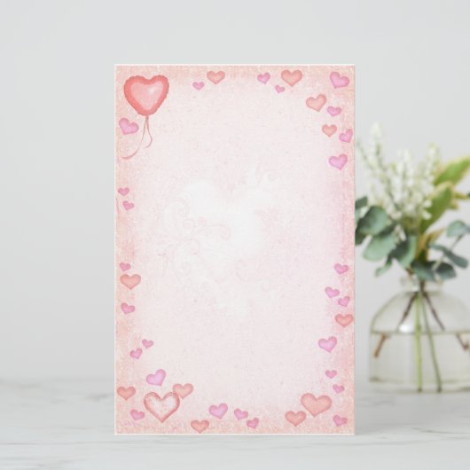 hart briefpapier (Staand voorkant)