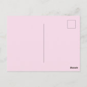 Hart Bril Teddybeer Roze Baby Shower Uitnodiging (Achterkant)