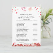 Hart Bruid & bruidegom trivia vrijgezellenfeest sp Aankondiging (Staand voorkant)