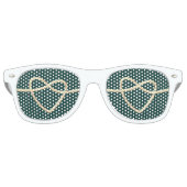 Hart Bruiloft Party Favor Retro Zonnebril (Voorkant)