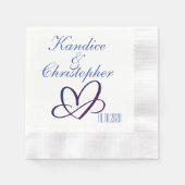 Hart bruiloft servet (Voorkant)
