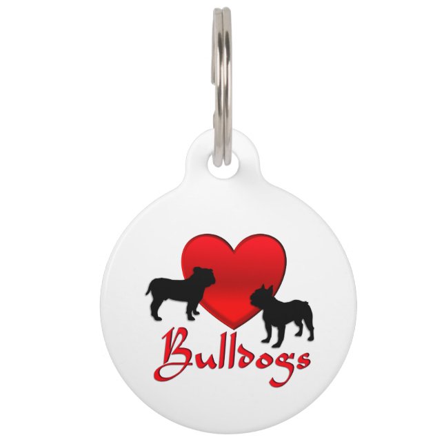 Hart Bulldogs Huisdierpenning (Voorkant)