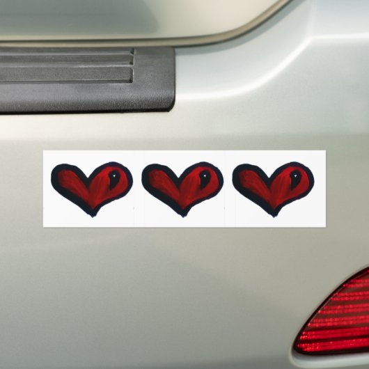 Hart Bumpersticker (Op auto)