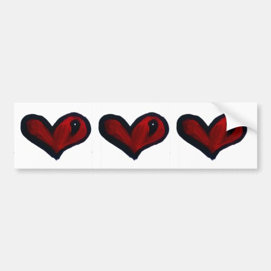 Hart Bumpersticker (Voorkant)