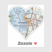 Hart Burlington Vermont en Winooski Sticker (Vel)