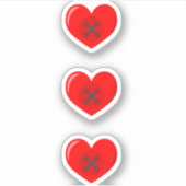 Hart Buttonnen Stickers (Voorkant)