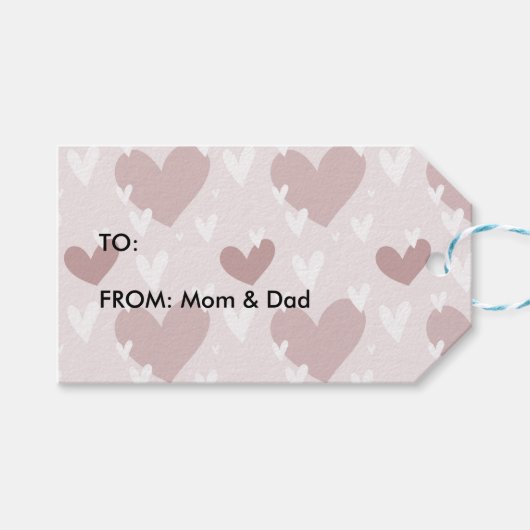 hart cadeaulabel (Voorkant (Horizontaal))