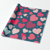 hart cadeaupapier (Uitgerold)