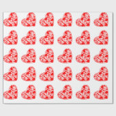 hart cadeaupapier (Vlak)
