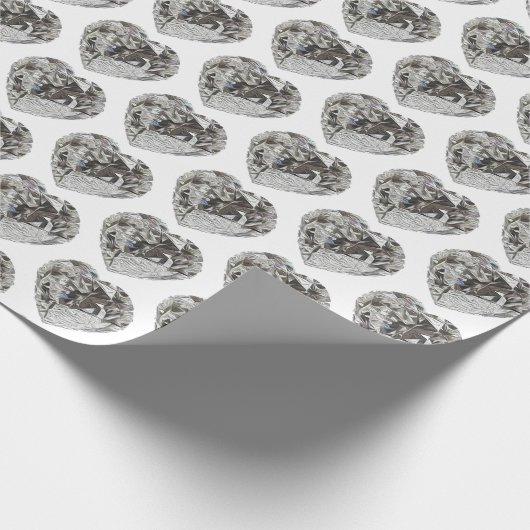 hart cadeaupapier (Hoek)