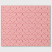 hart cadeaupapier (Vlak)