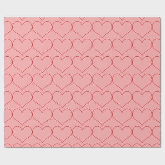 hart cadeaupapier (Vlak)