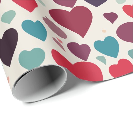 hart cadeaupapier (Rol Hoek)